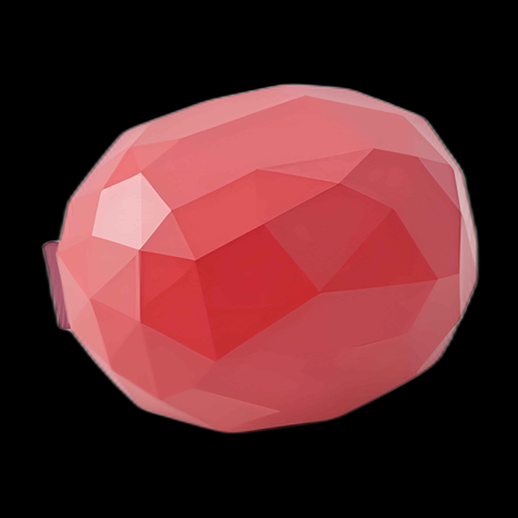 Ballon géométrique rose en 3D