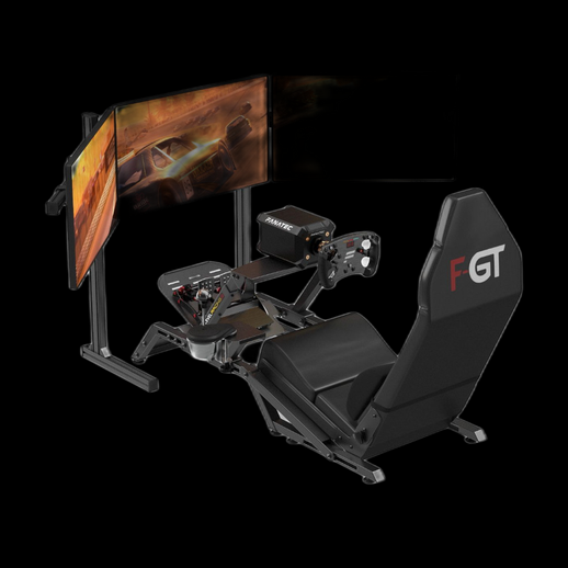 Cockpit de simulation de course 3D gratuit avec écrans - modele 3D gratuit
