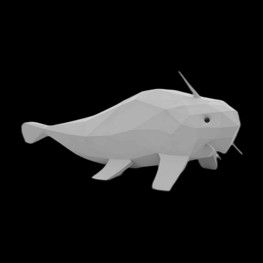 Asset 3D : Poisson-chat stylisé