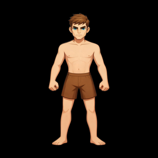 Personnage masculin cartoon 3D gratuit stylise