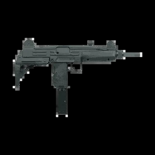 Modèle 3D d'un Uzi