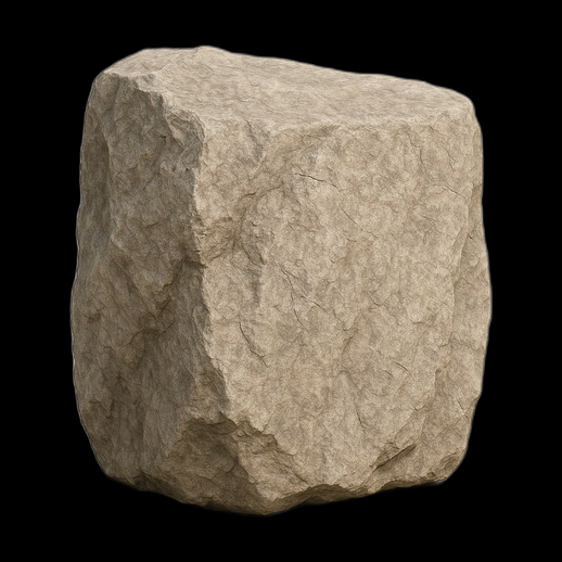 Bloc de pierre 3D gratuit roche brute