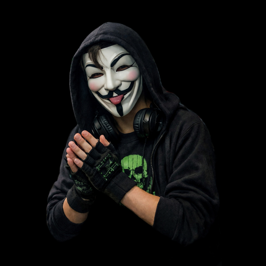 Personnage hacker masque 3D gratuit style urbain