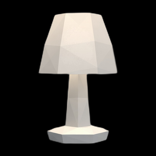 Lampe de table low poly 3D gratuit