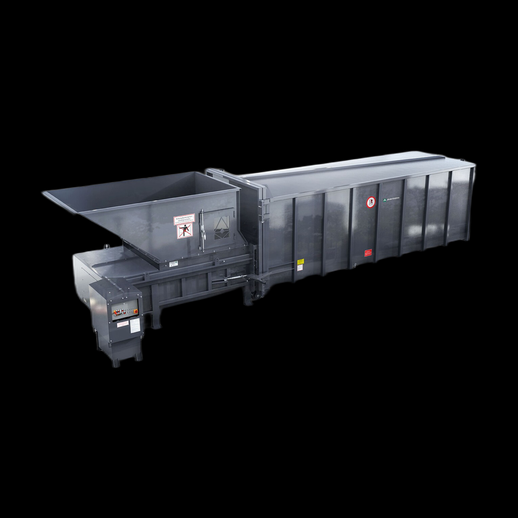 Broyeur industriel 3D gratuit avec benne compacte - modele 3D gratuit