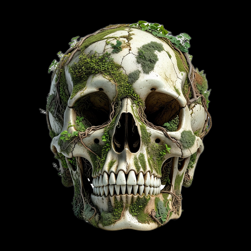 Crane envahi de vegetation 3D gratuit realiste