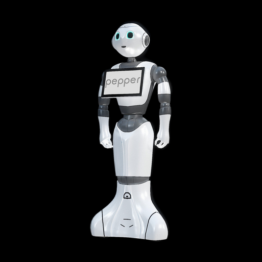 Robot humanoide Pepper 3D gratuit interactif