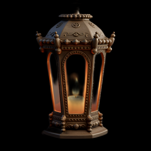 Lanterne décorative antique avec bougie
