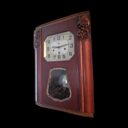 Horloge murale ancienne 3D gratuit en bois