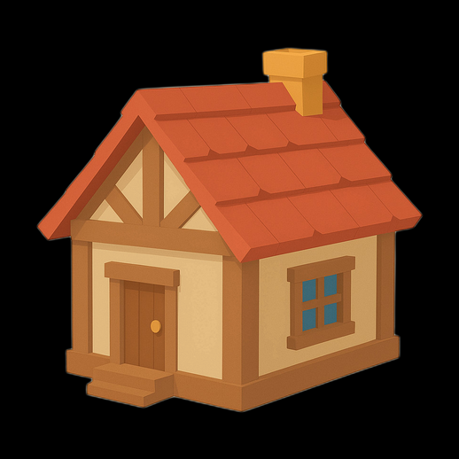 Maison cartoon 3D