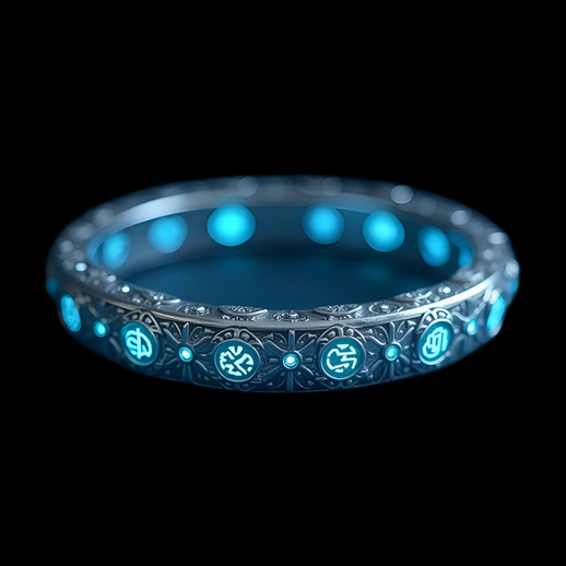 Bracelet Runique Lumineux Argenté