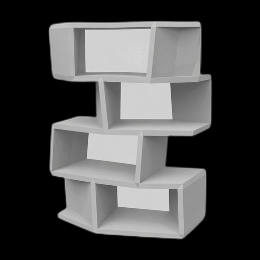 Etagere modulaire design 3D gratuit moderne