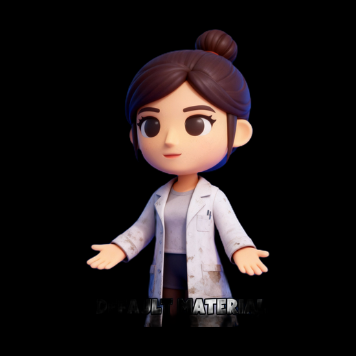Femme médecin style cartoon 3D