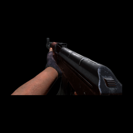 Fusil AK 3D gratuit vue FPS realiste