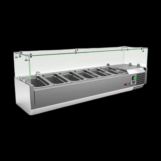 Vitrine refrigeree 3D gratuit avec bacs inox
