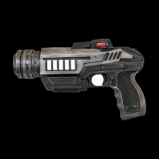 Pistolet futuriste 3D gratuit style science-fiction - modele 3D gratuit