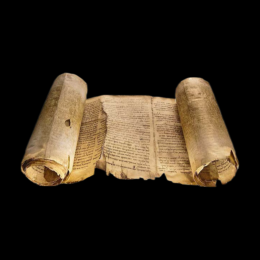 Ancien rouleau de parchemin 3D