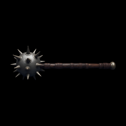 Masse d'armes à pointes en 3D