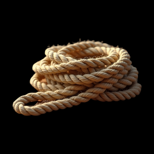 Corde épaisse enroulée 3D - modele 3D gratuit