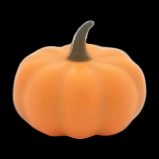 Citrouille 3D d'automne orange vif