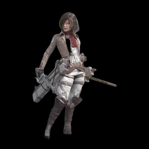 Personnage femme guerriere 3D gratuit arme futuriste