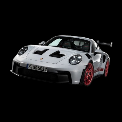 Voiture sport Porsche 3D gratuit GT blanche