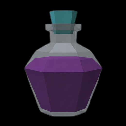 Potion magique 3D gratuit fiole low poly
