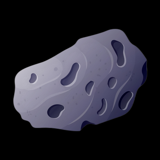 Roche asteroide stylisee 3D gratuit low poly - modele 3D gratuit