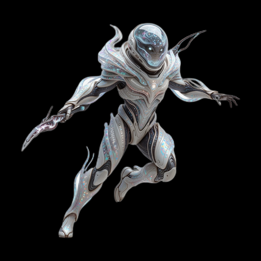 Alien futuriste 3D gratuit humanoide sci-fi