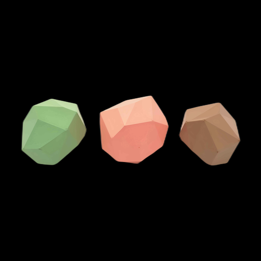 Trois pierres à empiler 3D