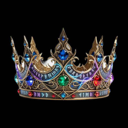 Couronne royale fantasy 3D gratuit avec gemmes