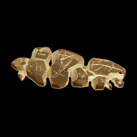 Texte graffiti 3D gratuit effet or brillant