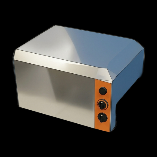 Mini four electrique 3D gratuit design moderne