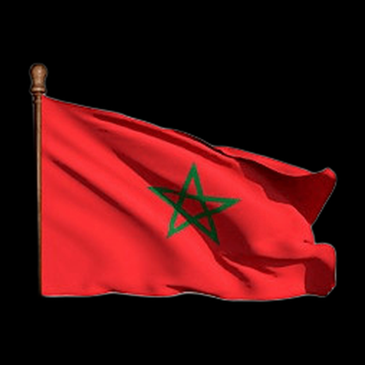 Drapeau Maroc 3D gratuit realiste anime