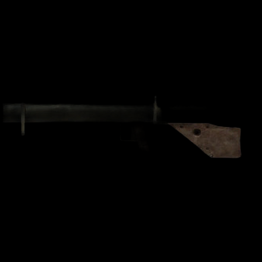 Asset 3D : Fusil vintage noir