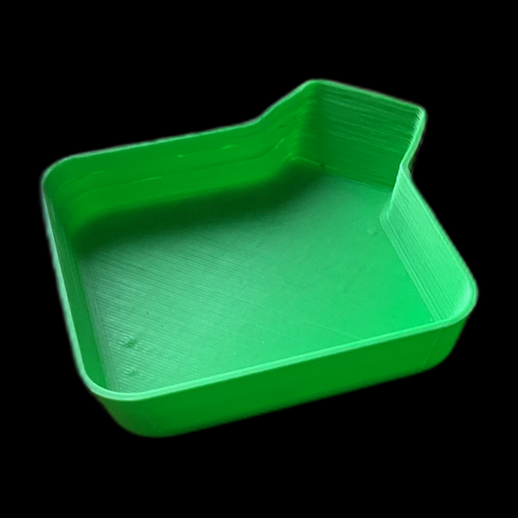 Plateau organisateur 3D gratuit en plastique vert - modele 3D gratuit