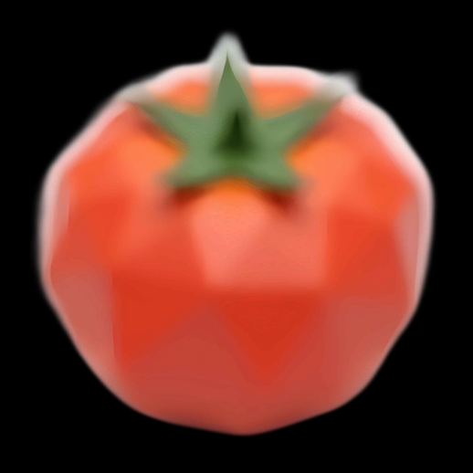 Tomate 3D low poly stylisée