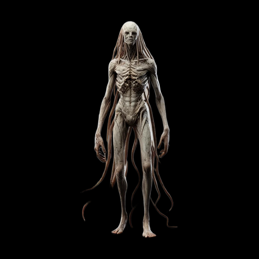 Creature humanoide 3D gratuit monstre tentaculaire