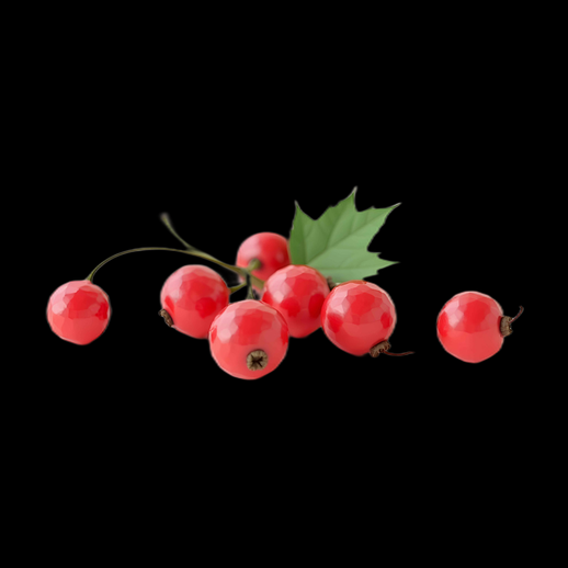 Groovy Red Currant 3D Asset