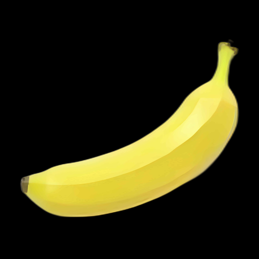 Banane Jaune, Asset 3D