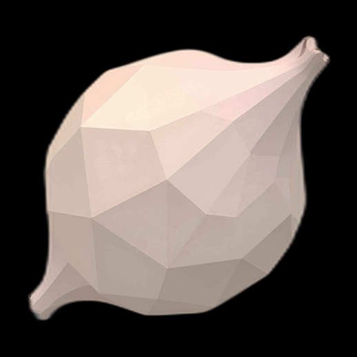 Ail low-poly 3D - modele 3D gratuit