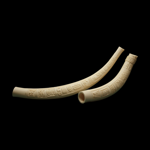 Tusks with Engravings 3D Asset