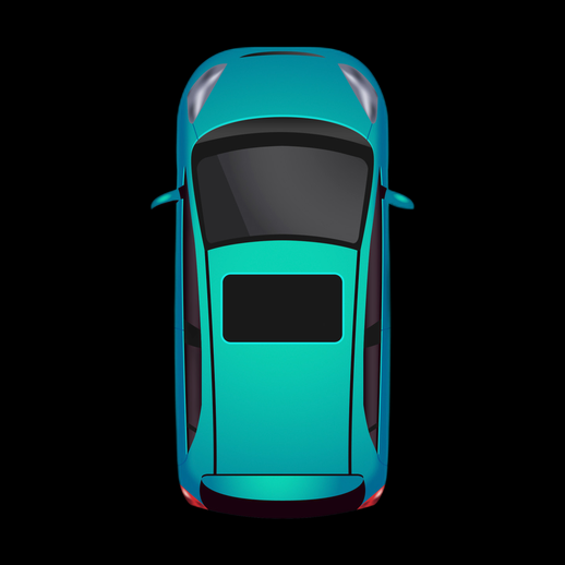 Modele 3D gratuit voiture vue dessus moderne - modele 3D gratuit