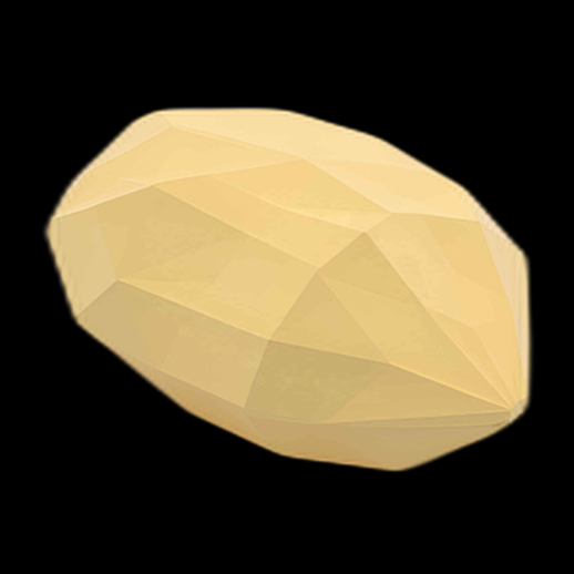 Patate low poly 3D - modele 3D gratuit