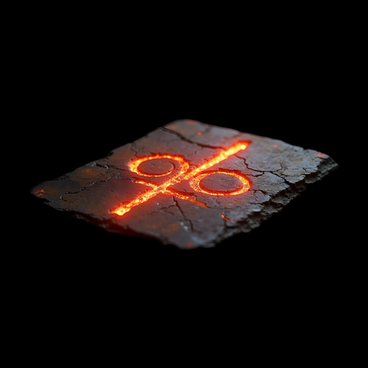 Rune de pierre incandescente - modele 3D gratuit