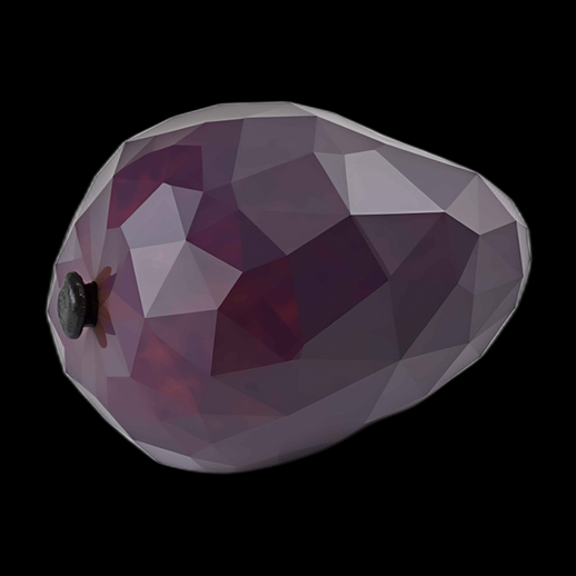 Mangue stylisée basse poly 3D - modele 3D gratuit