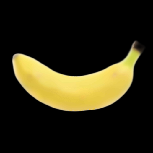 Asset 3D : Banane Jaune Mûre