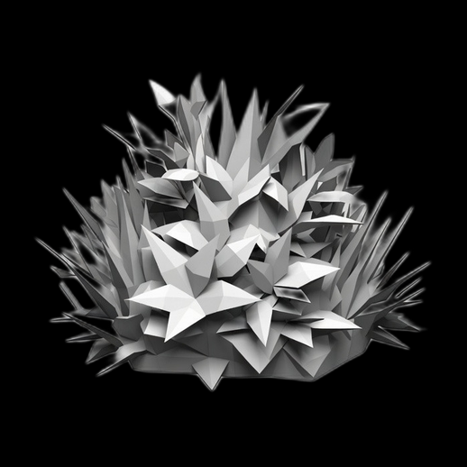 Cristaux abstraits 3D gratuit en formation pointue