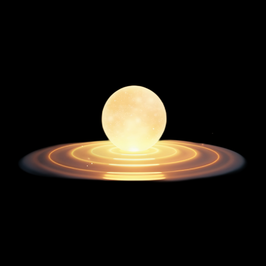 Asset 3D : Sphere lumineuse cosmique