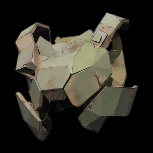 Fragment armure futuriste 3D gratuit low poly